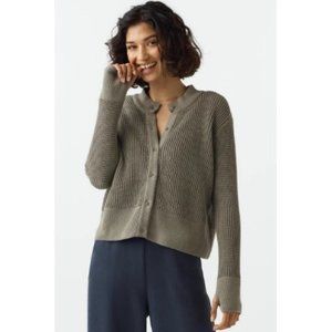 Vetta Convertible Waffle Mockneck Sweater - Olive